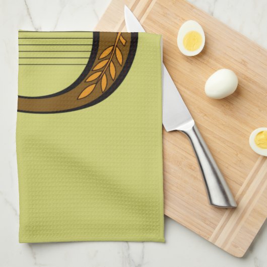 Irish Harp Geschirrtuch (Viertel Falte)