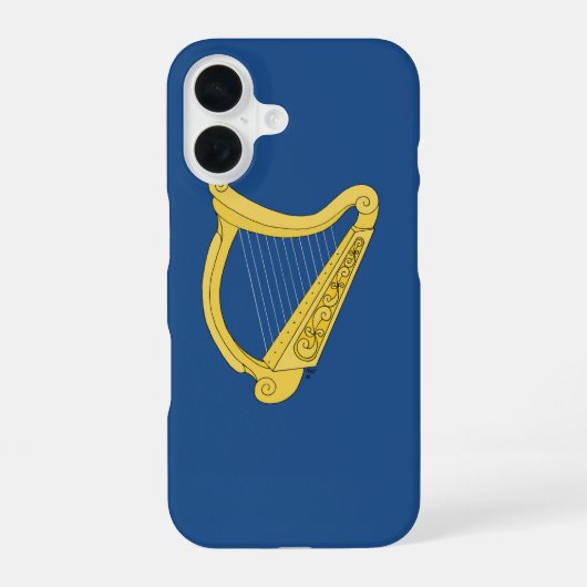 Irish Harp iPhone 16 Hülle (Rückseite)