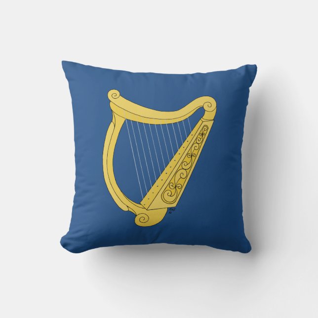 Irish Harp Kissen (Vorderseite)