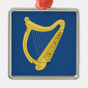 Irish Harp Ornament Aus Metall