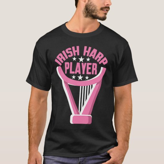 Irish Harp Player Harp T-Shirt (Vorderseite)