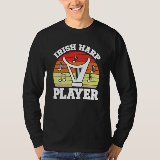 Irish Harp Player Harp T-Shirt (Vorderseite)