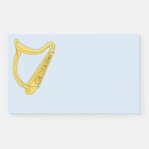 Irish Harp Post-it Klebezettel