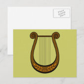 Irish Harp Postkarte (Vorne/Hinten)