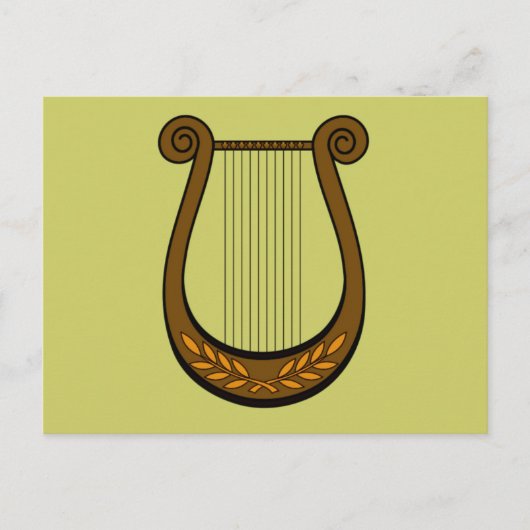 Irish Harp Postkarte (Vorderseite)
