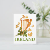 IRISH HARP POSTKARTE (Stehend Vorderseite)