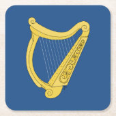 Irish Harp Rechteckiger Pappuntersetzer (Vorderseite)