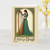 Irish Harp Serenade Karte (Gelbe Blume)