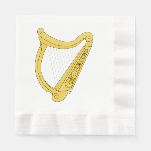 Irish Harp Serviette (Vorderseite)