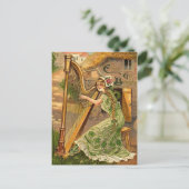 Irish Harp St. Patrick's Day Postcards Postkarte (Stehend Vorderseite)