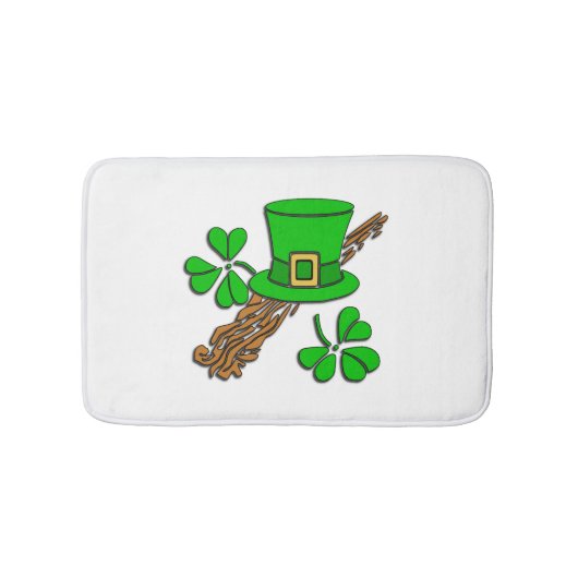 Irish Hat und Kleeblatt Badematte (Vorderseite)