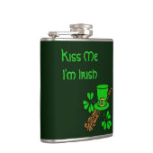 Irish Hat und Kleeblatt Flachmann (Rechts)