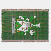 Irish Hawkins oder Haughan Coat of Arms Family Cre Decke (Vorderseite)