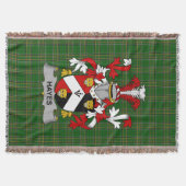 Irish Hayes Coat of Arms Familienwappen Irland Decke (Vorderseite)