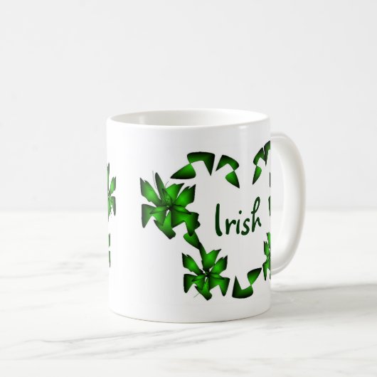 Irish Heart Tasse - Anpassbar (VorderseiteRechts)