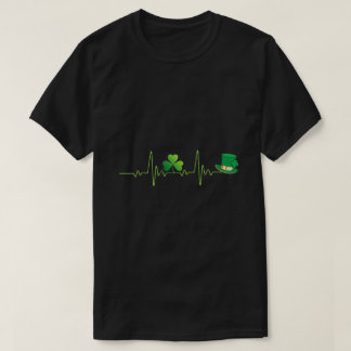Irish Heartbeat Stethoscope Lucky St Patrick's Day T-Shirt