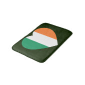 Irish Heartflag bmcnt Badematte (Schrägansicht)