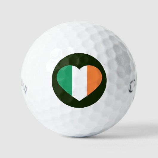 Irish Heartflag css gbcnt Golfball (Vorderseite)