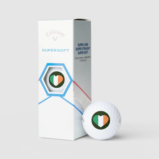 Irish Heartflag css gbcnt Golfball (Verpackung)
