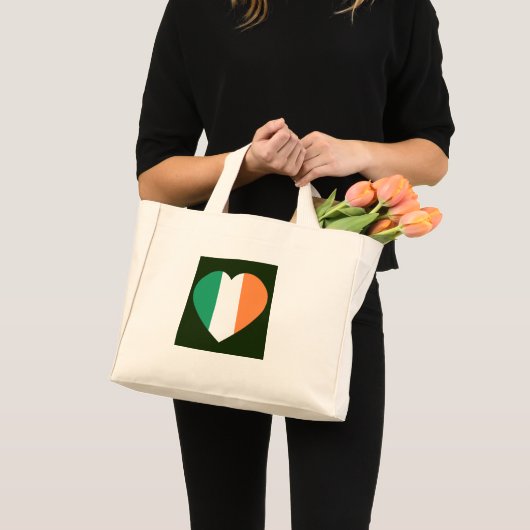 Irish Heartflagge Mini Stoffbeutel (Vorderseite (Produkt))