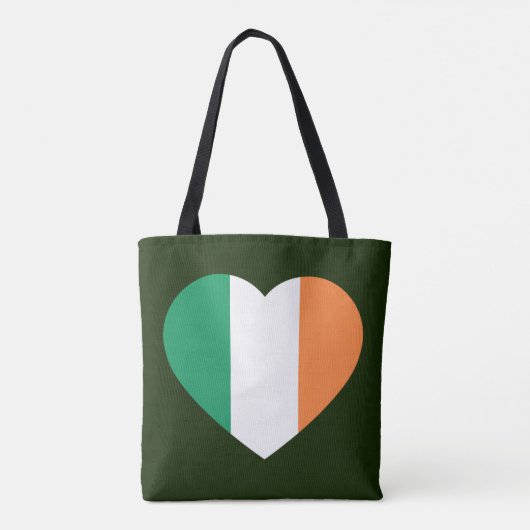 Irish Heartflagge Tasche (Rückseite)