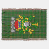 Irish Heffernan oder O_Heffernan Coat of Arms Fami Decke (Vorderseite)