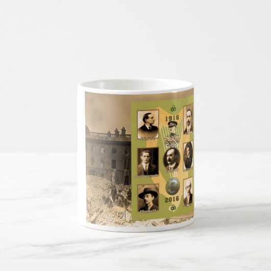 Irish Heroes Image für klassische weiße Tasse (Mittel)