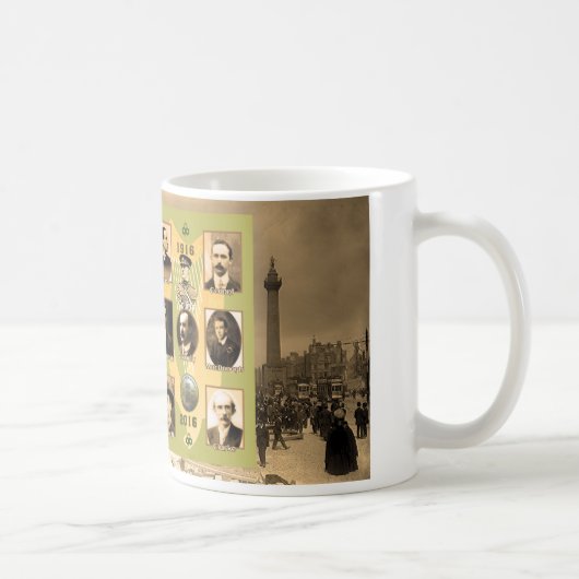Irish Heroes Image für klassische weiße Tasse (Rechts)