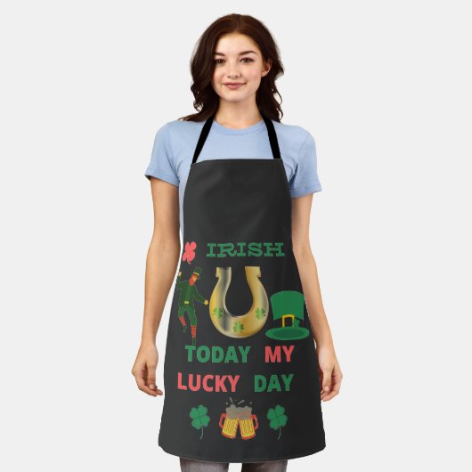 IRISH HEUTE MEIN GLÜCK TAG SCHÜRZE (Getragen)