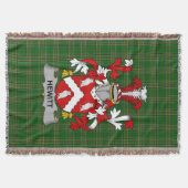 Irish Hewitt Coat of Arms Familienwappen Irland Decke (Vorderseite)