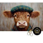 Irish Highland Cow Rustic Boho Farmhouse Decoupage Seidenpapier