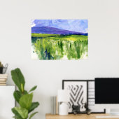 Irish Hillside Painting Poster (Heimbüro)