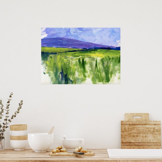 Irish Hillside Painting Poster (Küche)