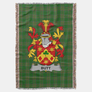 Irish Hintern Coat of Arms Familienwappen Irland Decke