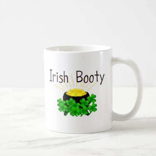 Irish Hintern Pot of Gold St. Patrick's Day Kaffeetasse (Rechts)