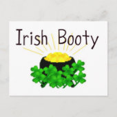 Irish Hintern Pot of Gold St. Patrick's Day Postkarte (Vorderseite)