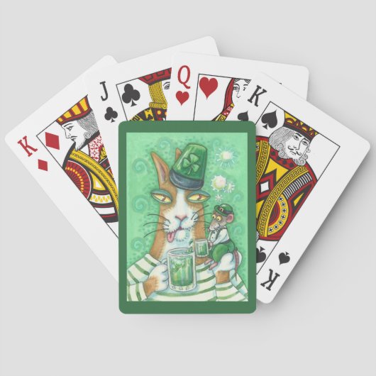 IRISH HISS N' FITZ CAT PLAYING CARDS SPIELKARTEN (Rückseite)