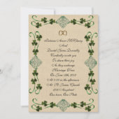 Irish Hochzeit Einladung Unity Knoten (Vorderseite)