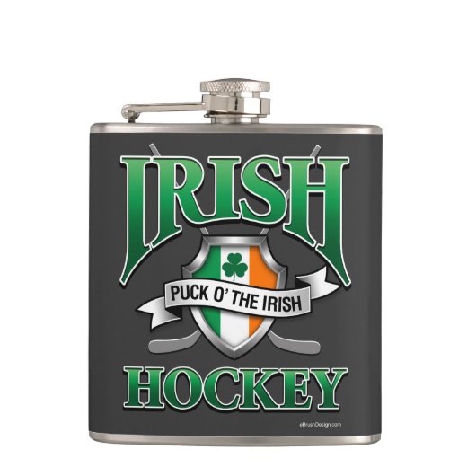 Irish Hockey Flachmann (Vorderseite)
