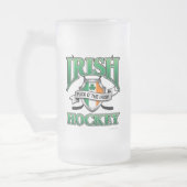 Irish Hockey Frosted Glass Beer Mug Mattglas Bierglas (Links)