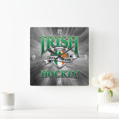 Irish Hockey Square Wall Uhr (Zuhause)