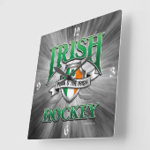 Irish Hockey Square Wall Uhr (Winkel)