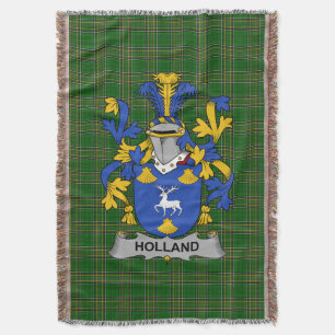Irish Holland Coat of Arms Familienwappen Irland Decke