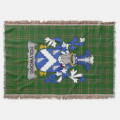 Irish Holywood Coat of Arms Familienwappen Irland Decke (Vorderseite)