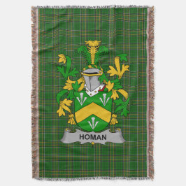Irish Homan or Howman Coat of Arms Familienwappen  Decke