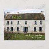 Irish home: Our door is always open postcard Postkarte (Vorderseite)