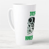 Irish Hooligan Biker Latte Tasse (Linke Ecke)