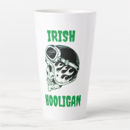 Irish Hooligan Biker Latte Tasse