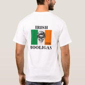 Irish Hooligan Biker Skull T - Shirt (Rückseite)