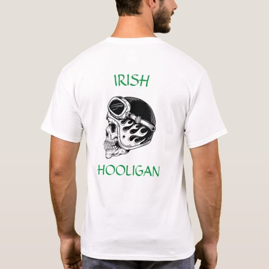Irish Hooligan Biker T - Shirt (Rückseite)